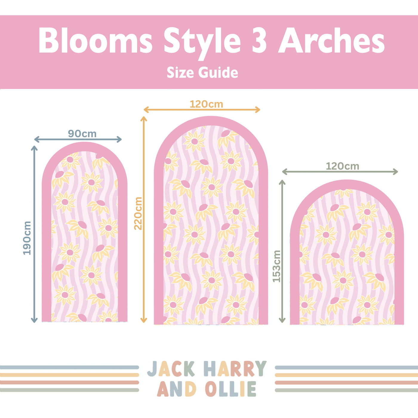 Bloom Arch Wall Decals Style 3