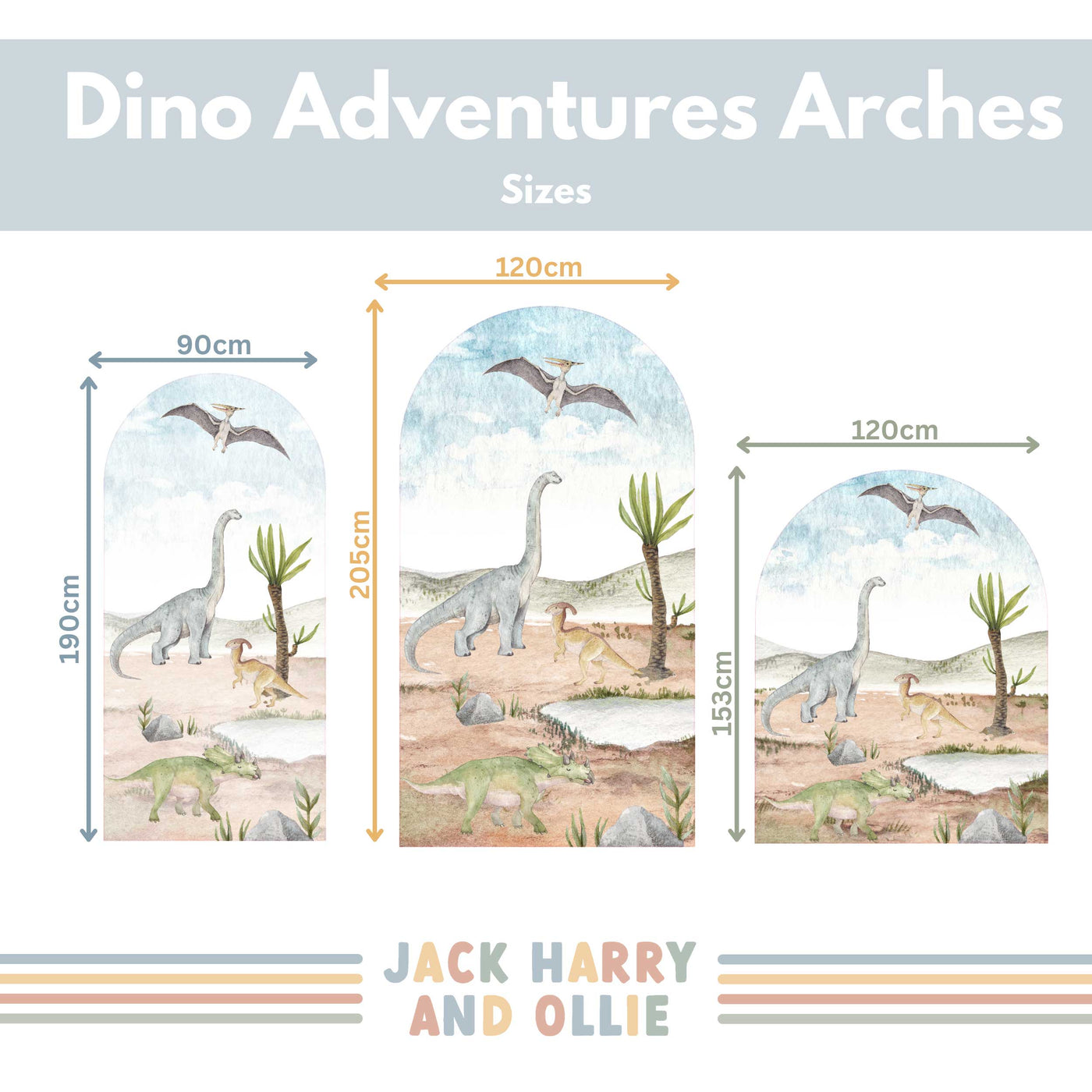 Dinosaur Adventures Arch Wall Decals