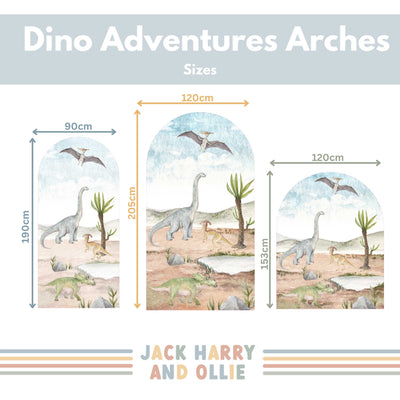 Dinosaur Adventures Arch Wall Decals