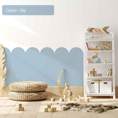 Scallop Wall Decals Earth Colours 10 Colourways - Jack Harry and Ollie