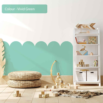 Scallop Wall Decals Green 10 Colourways - Jack Harry and Ollie