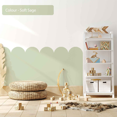 Scallop Wall Decals Neutral Colours 10 Colourways - Jack Harry and Ollie