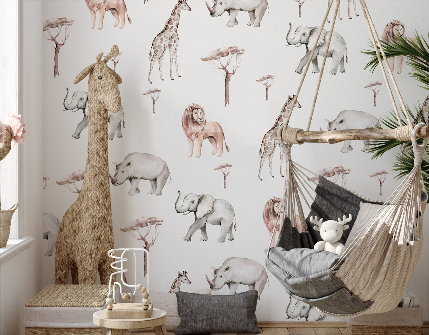 Jungle Animal Wallpaper - Jack Harry and Ollie