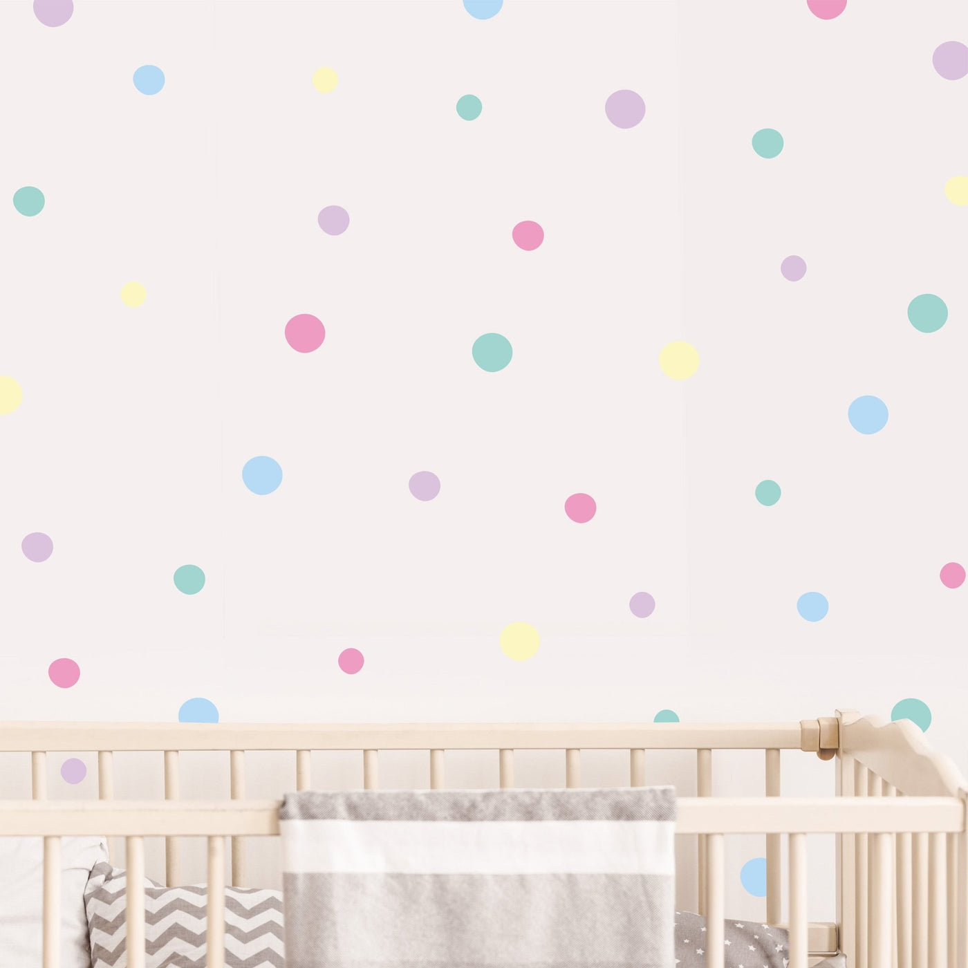 Watercolour Polka Dot Wall Stickers Colour Combo 3 - Jack Harry and Ollie